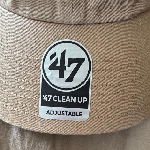 47 Brand Tan Cap with White Logo - Picture 2 of 2